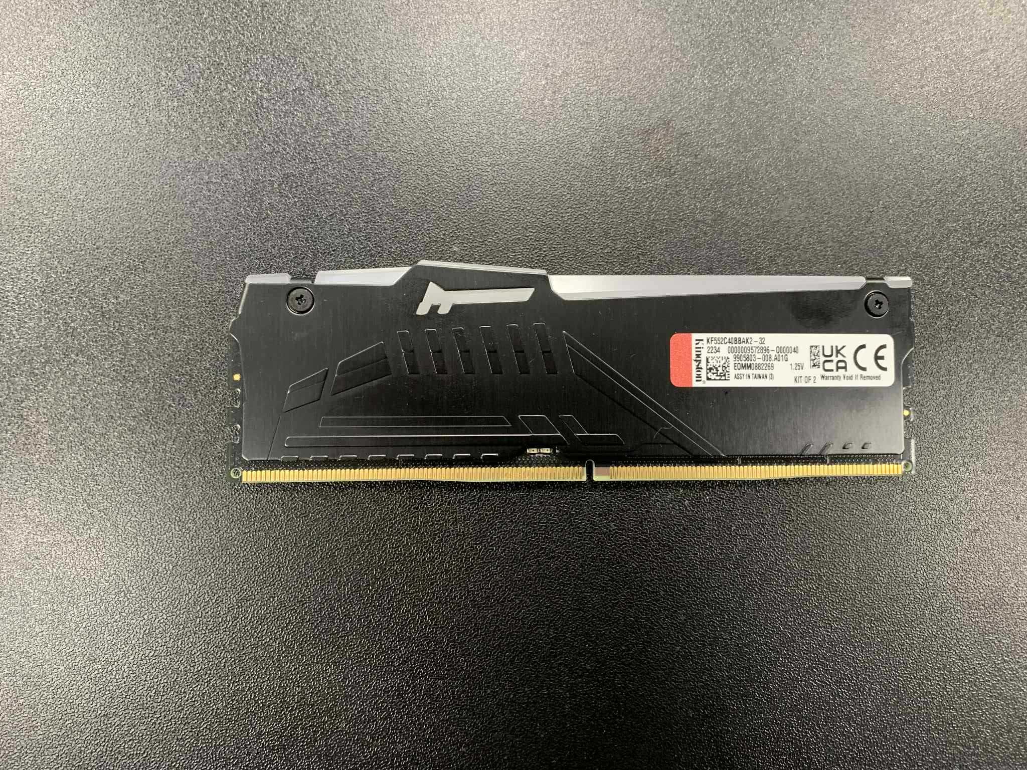 RAM Kingston 32GB (2x16GB) DDR5 5200 CL40 FURY Beast Black RGB