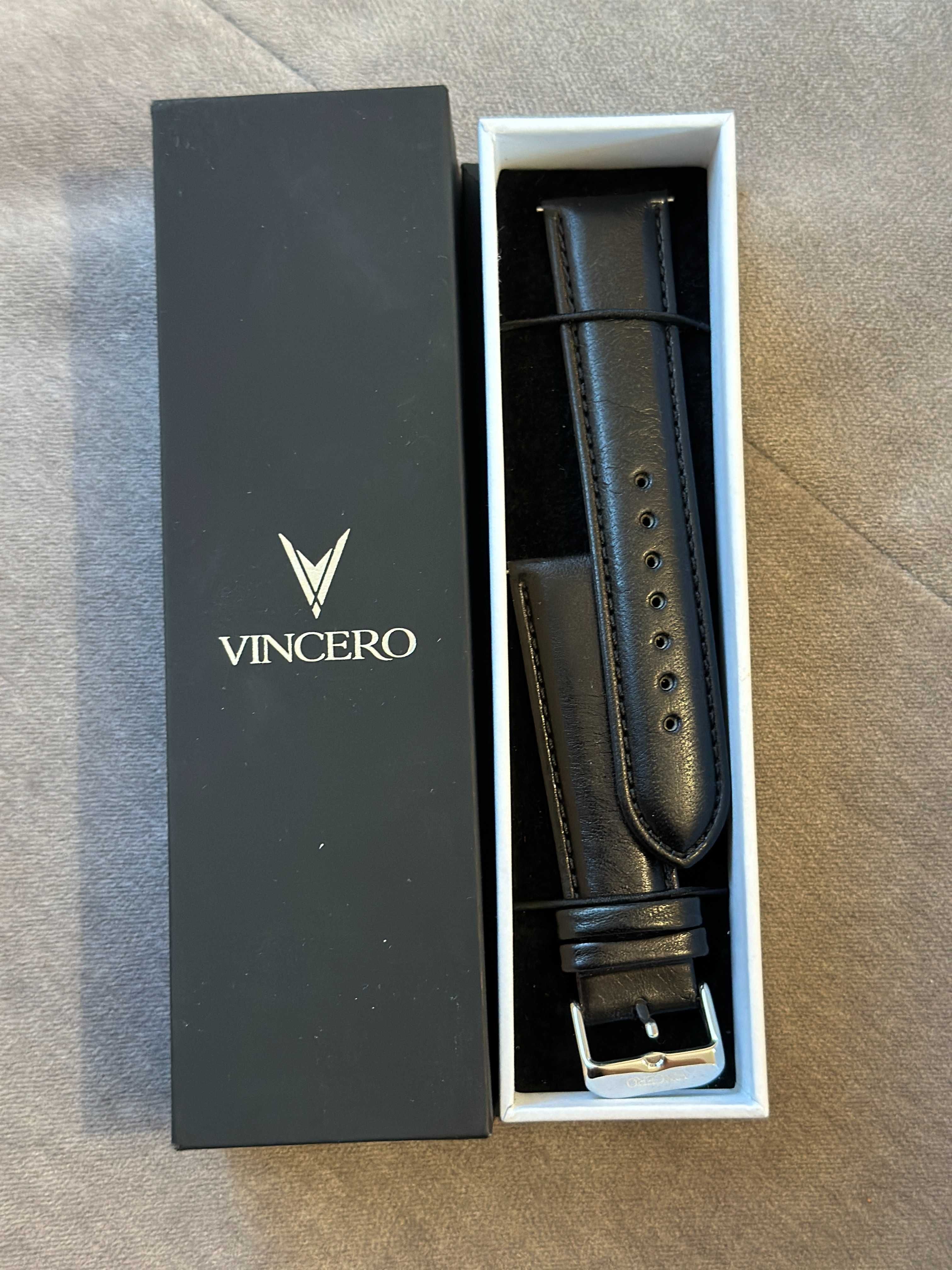 nowy skórzany pasek do zegarków Vincero MVMT Atlantic szerokość 22mm