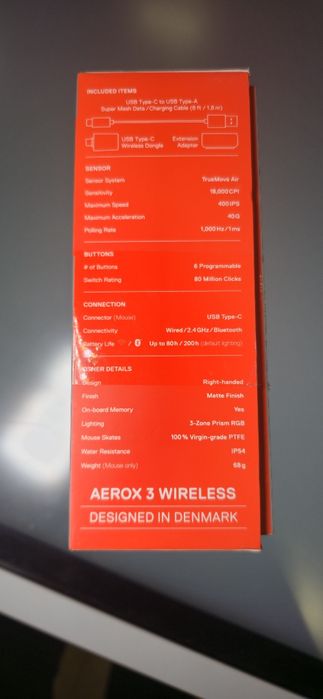 Ігрова мишка SteelSeries Aerox 3 Wireless