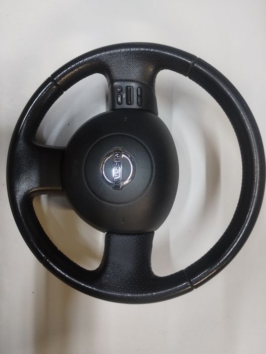 Nissan Micra K12 lift kierownica skórzana skóra