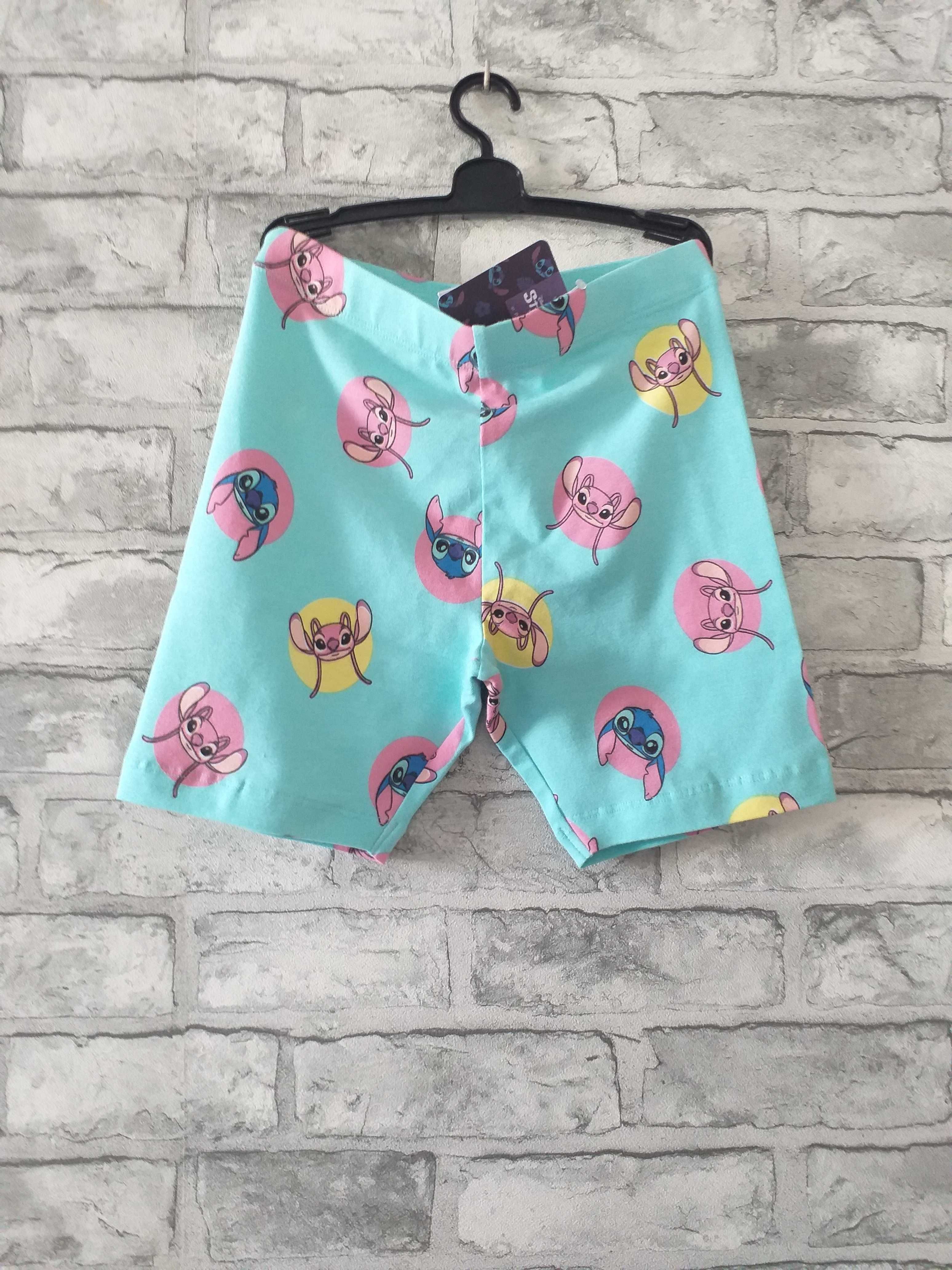 Spodenki kolarki z bawełny Disney Stitch PRIMARK