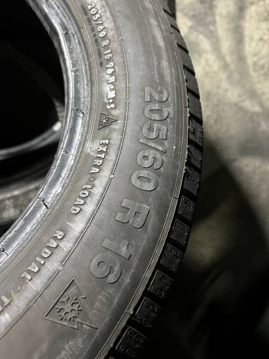 Автошини зимові Continental 205/60/16 (4шт) Резина,Колеса,Гума,Скати,Ш