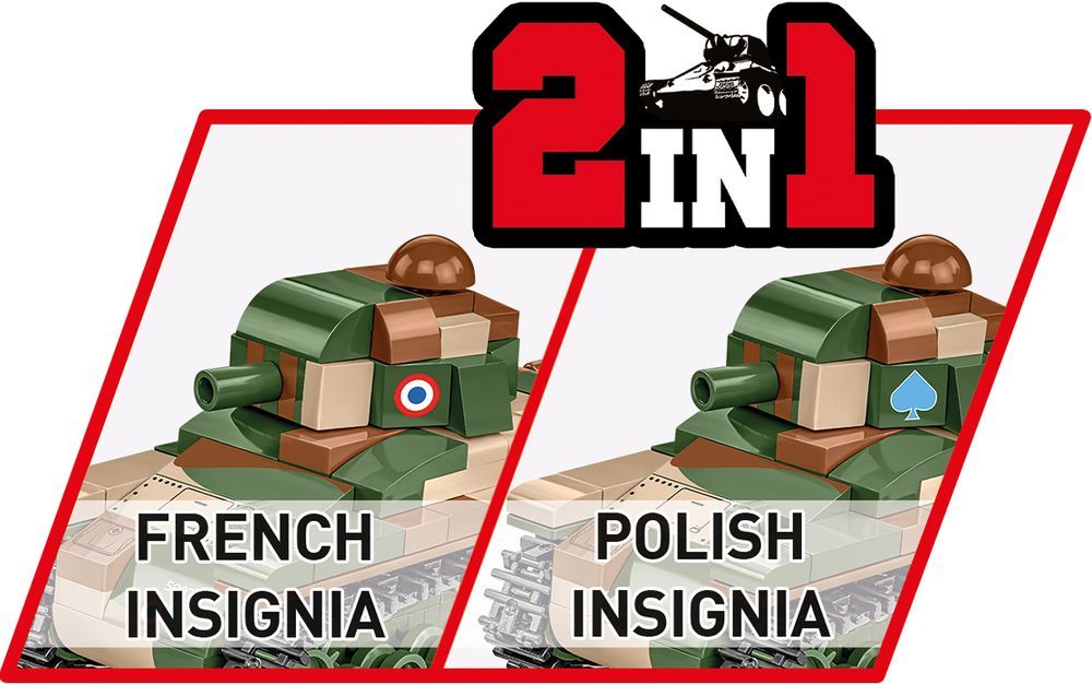 Klocki Cobi 2719 Czołg Renault R-35 Hc Ww2 258 El.