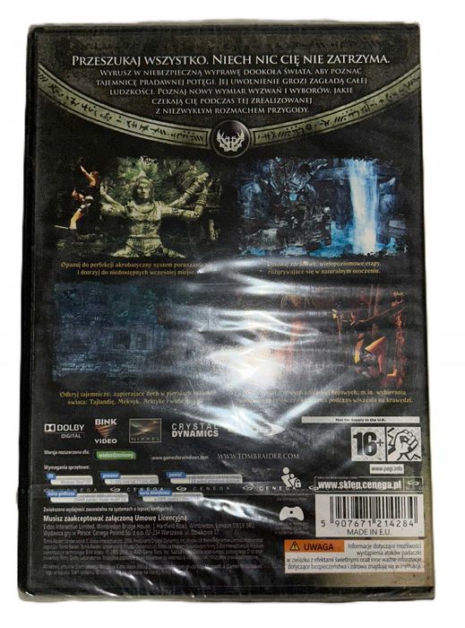 Tomb Raider Underworld Box PL Nowa Folia PC