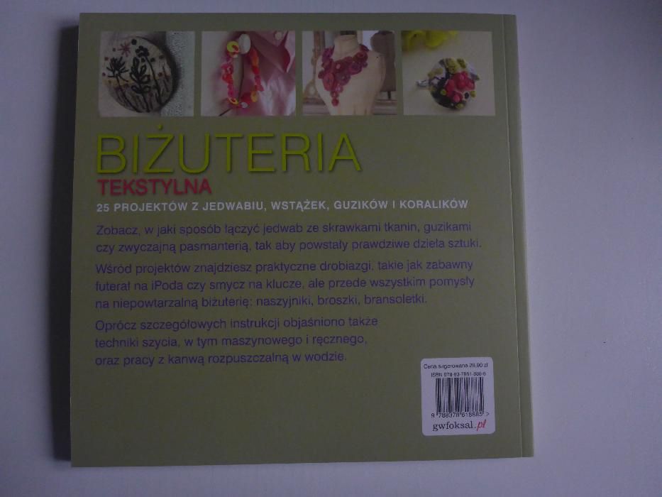 Biżuteria Tekstylna- Książka idealna na prezent