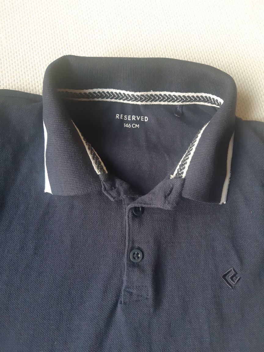 Koszulka Polo Reserved, rozmiar 146, kolor granatowy