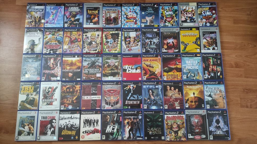 Jogos PlayStation 2, Xbox Og, GameCube e Guitar Hero