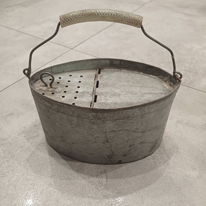 Sadzyk pojemnik na żywca rybki PRL