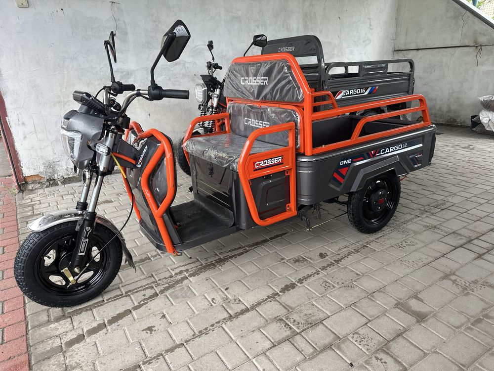 Вантажний електро трицикл муравей Crosser Cargo 12