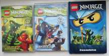 3x LEGO NINJAGO DVD Rok węży 1-4, 5-8, książka Zasadzka