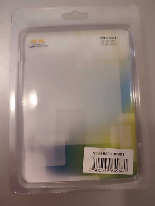 HDMI Switch Video Switcher Splitter, 3 Entrada para 1 Saída