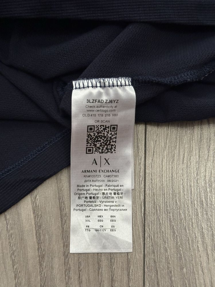 Поло Armani Exchange A|X (оригінал, футболка)