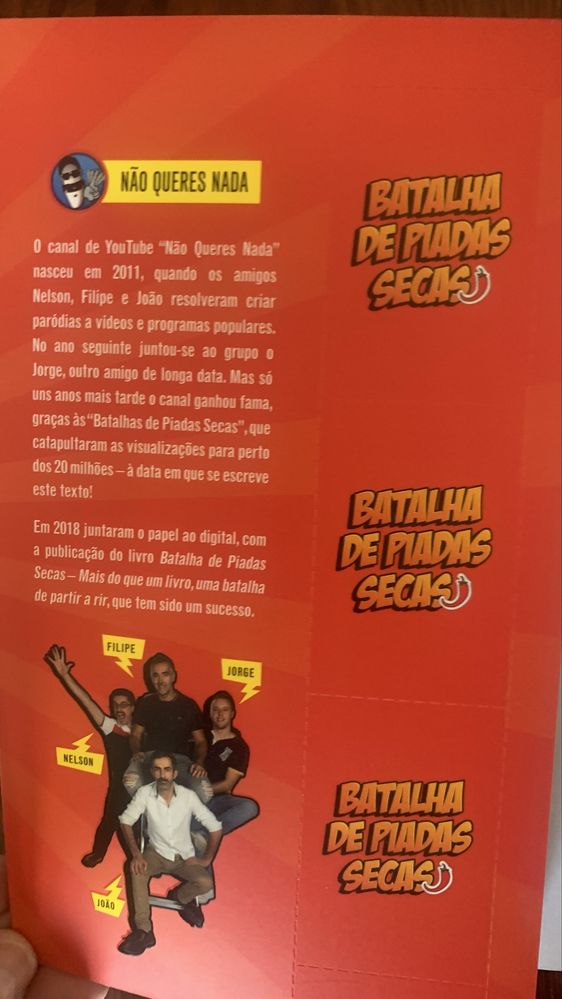 Livro Batalha de piadas secas