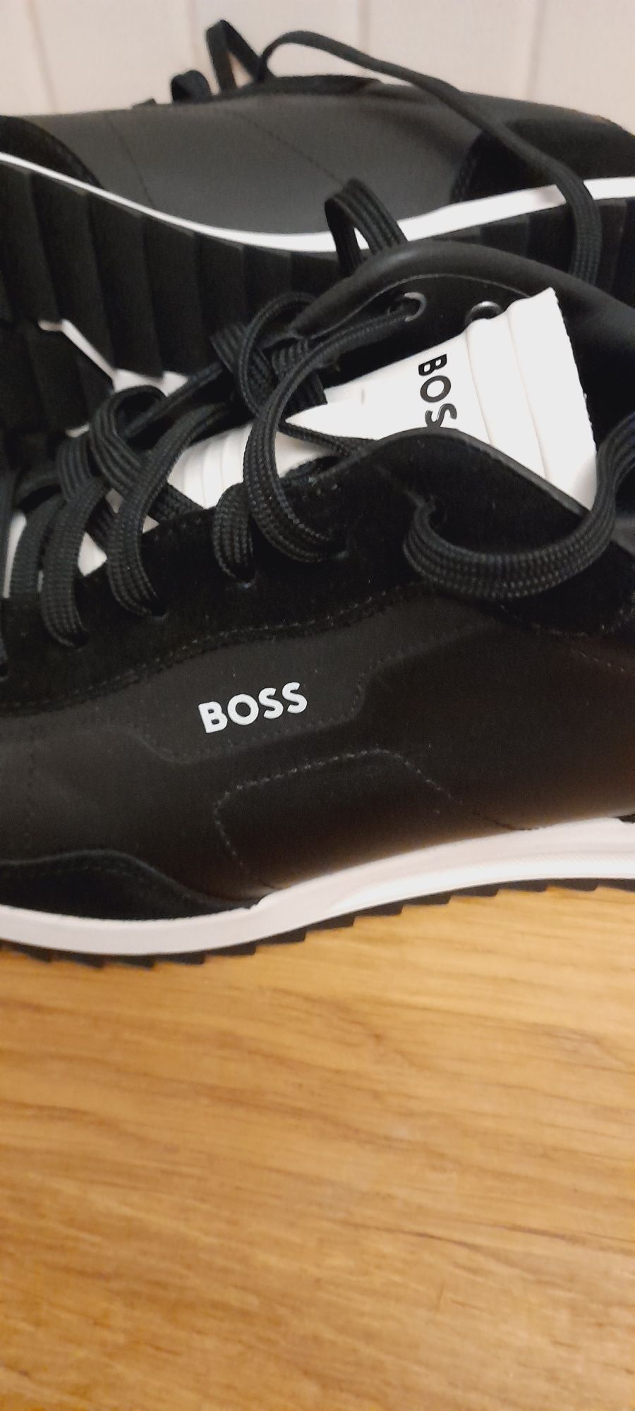 Sneakersy męskie Boss ZAYN czarne roz.43 zaniżony