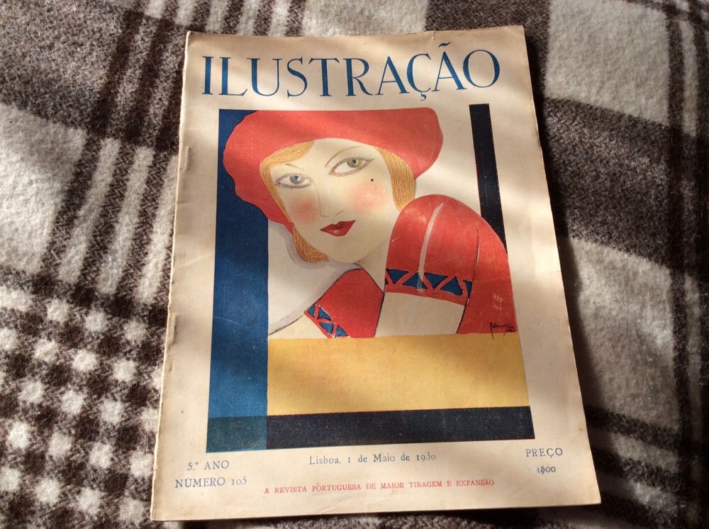 Revista Ilustração anos 20 Portugal Notícias Publicidade