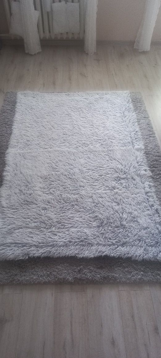Koc biało szary 140/200