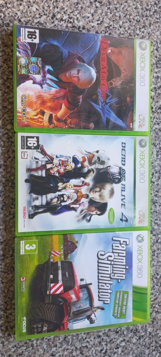 Dead or alive 4/Devil may cry 4/Farming simulator Xbox 360