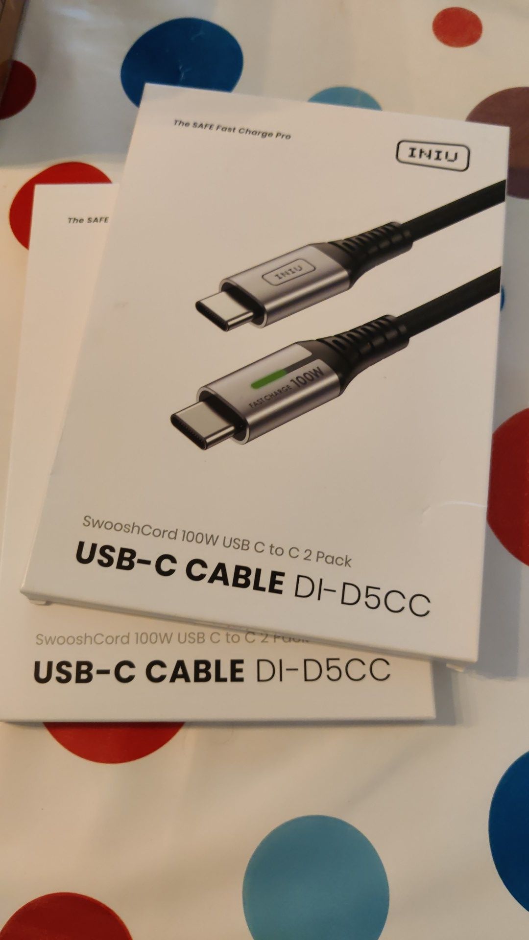 Conjunto 2 Cabos USB 100W