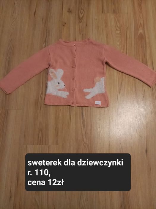 Zestaw ciuszków do dla dziewczynki r. 110 cena 71zł