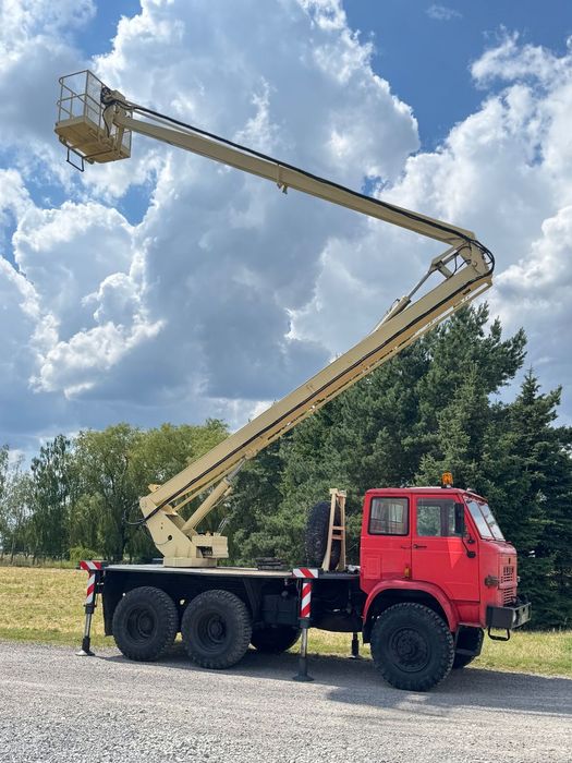 Star 266 6x6 Podnosnik koszowy zwyżka Bumar P183 18 metrów  Star 266 6x6 podnośnik zwyżka
