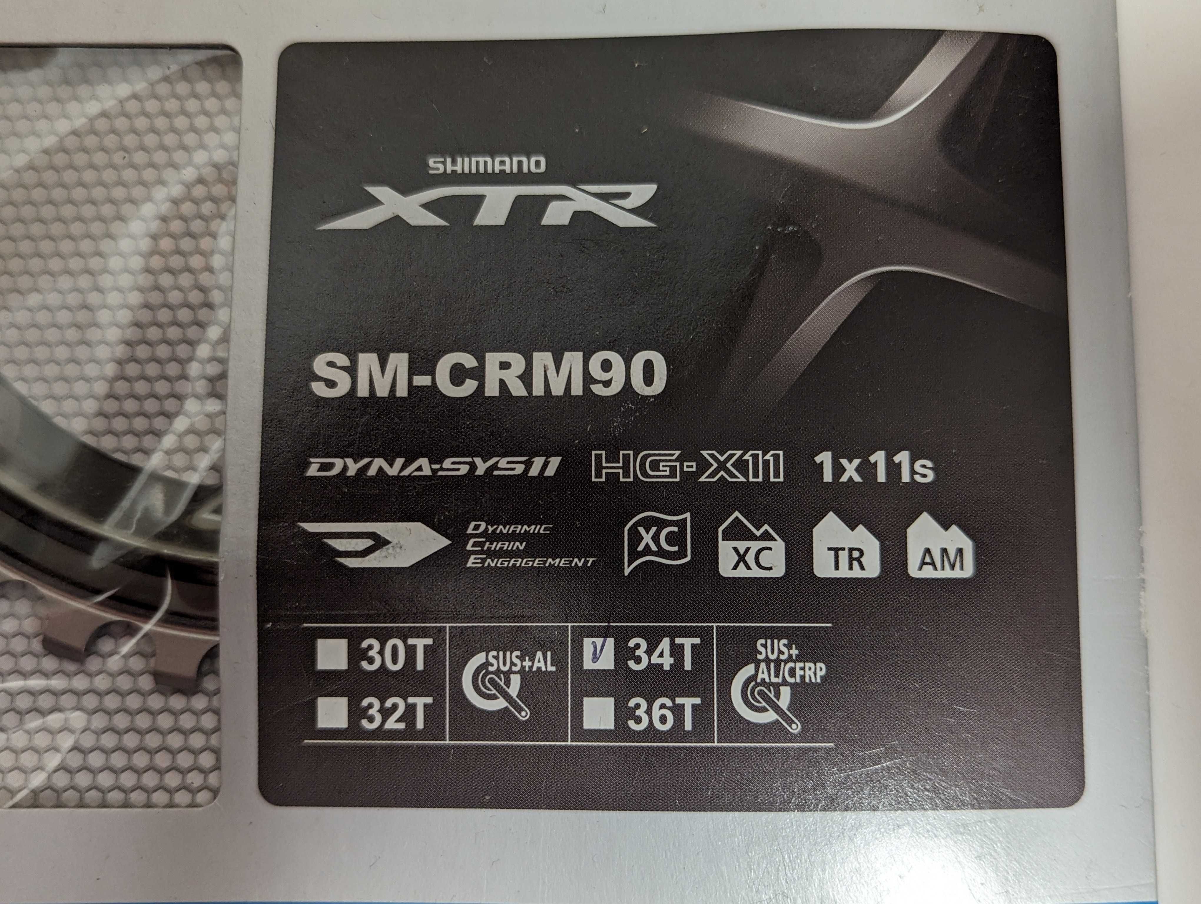 Zębatka Shimano XTR SM-CRM90 34T