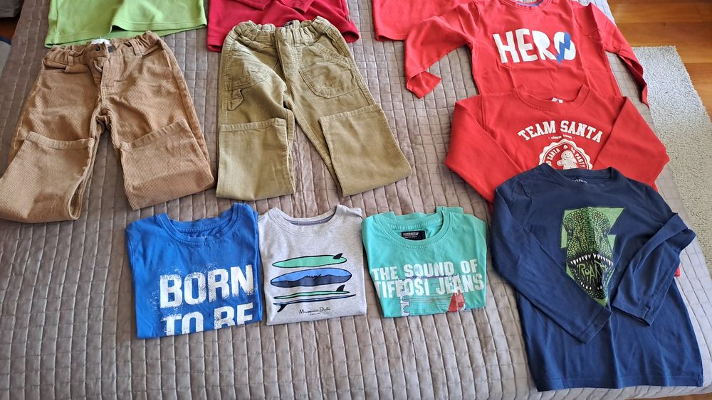 Lote de roupa menino 5/6 anos