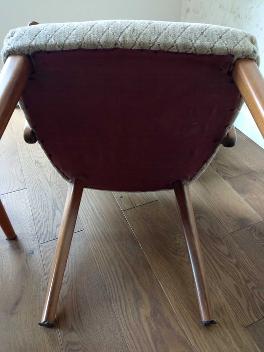 Krzesła gabinetowe, drewniane tapicerowane