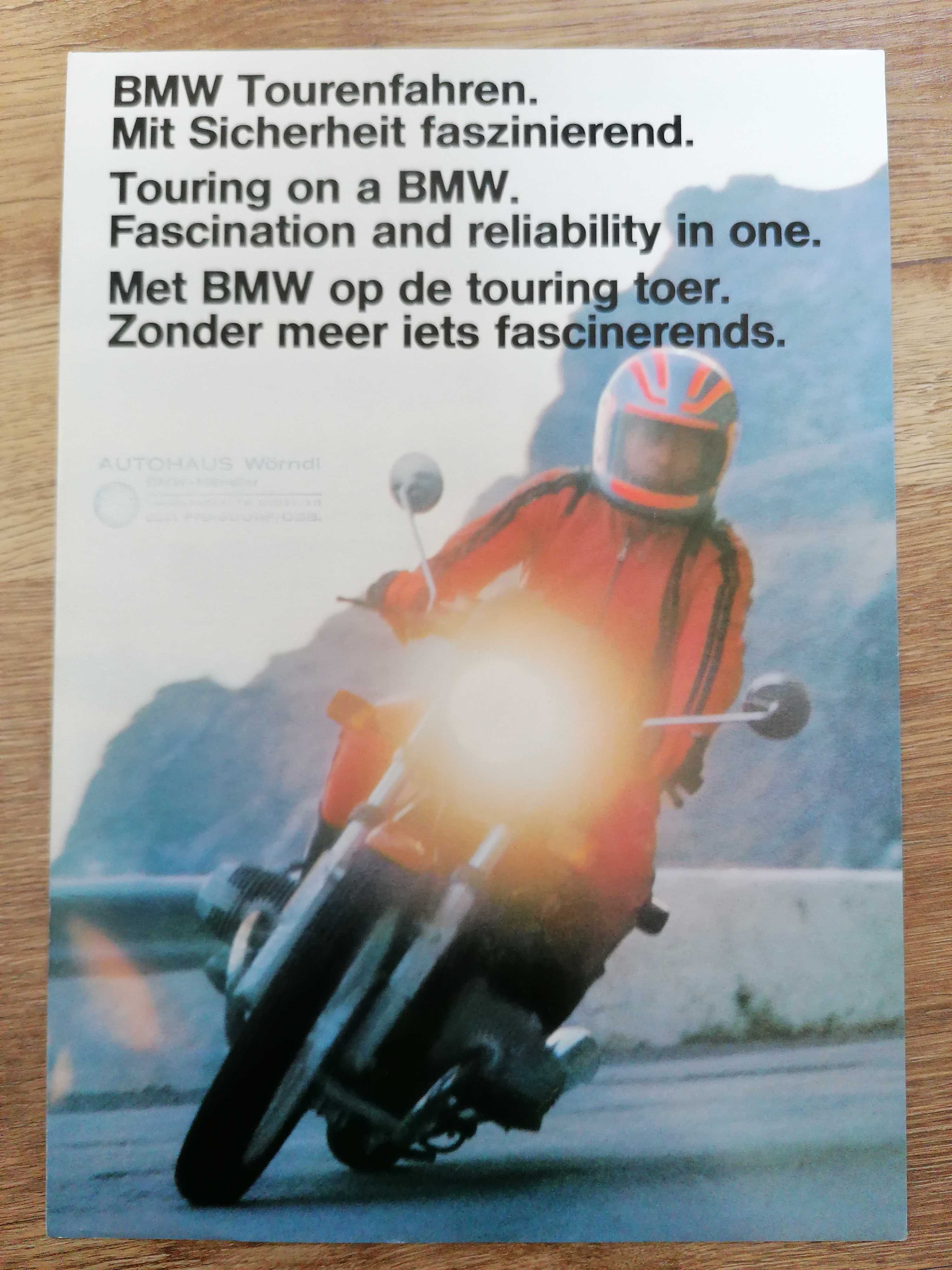Prospekt BMW motocykle.