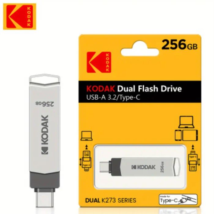 Dysk pamięci Kodak Dual interface USB-A type C 256GB