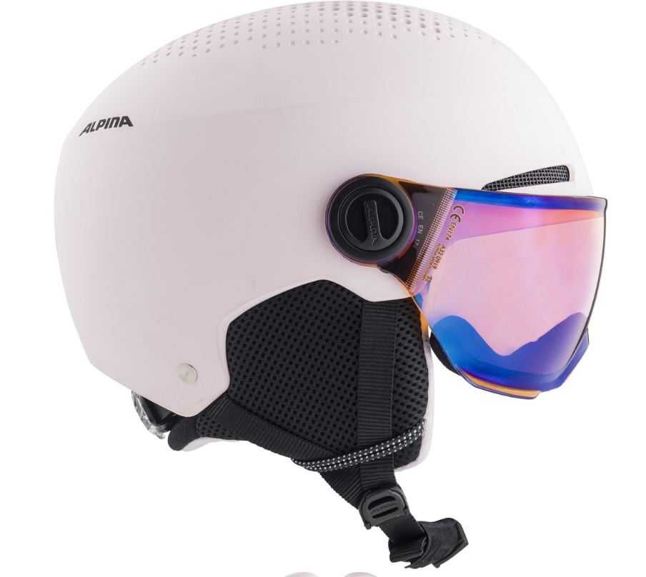 Kask Narciarski z goglami Alpina Zupo Visor Q-lite Rose Matt 54 - 58