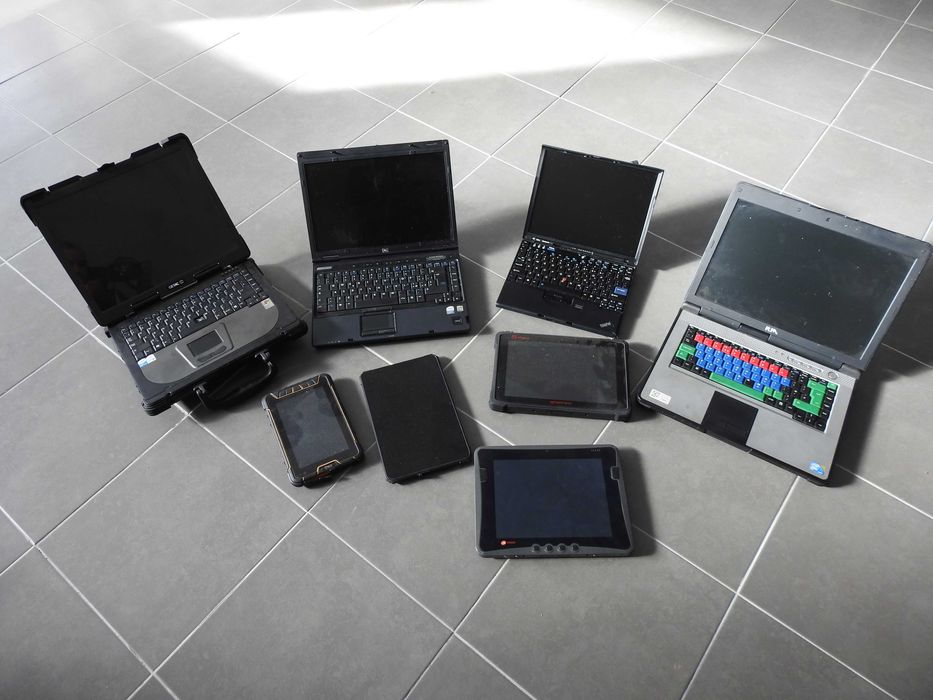 Lote computadores portáteis e tablets windows e android