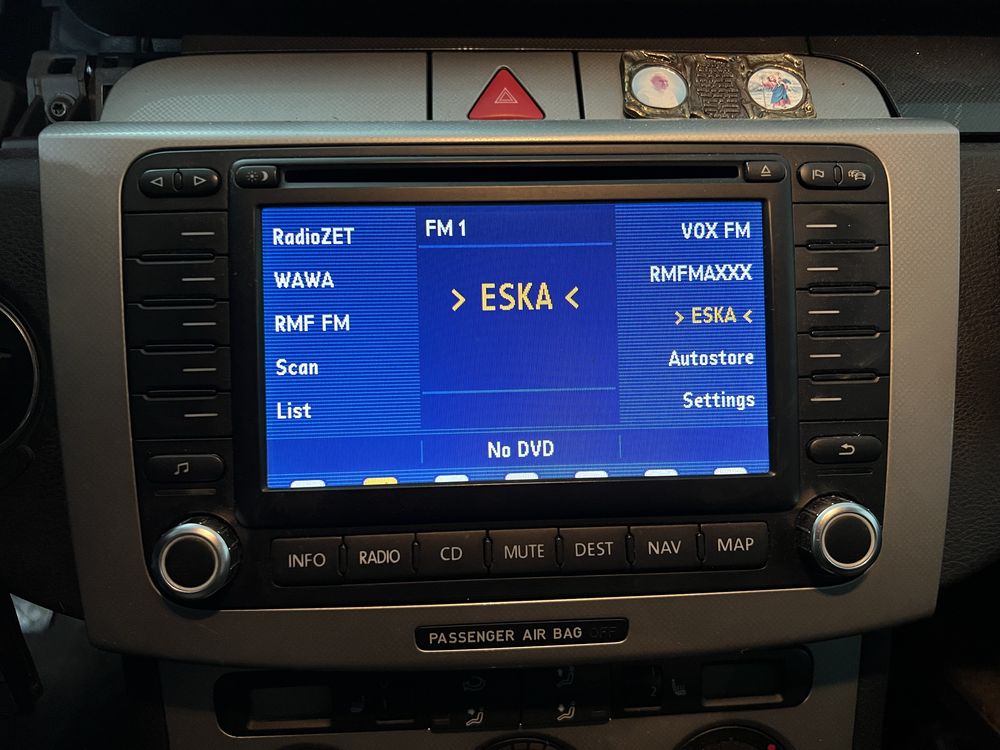Radio Nawigacja VW Passat B6 Touran Golf V Blaupunkt Navi Zmieniarka