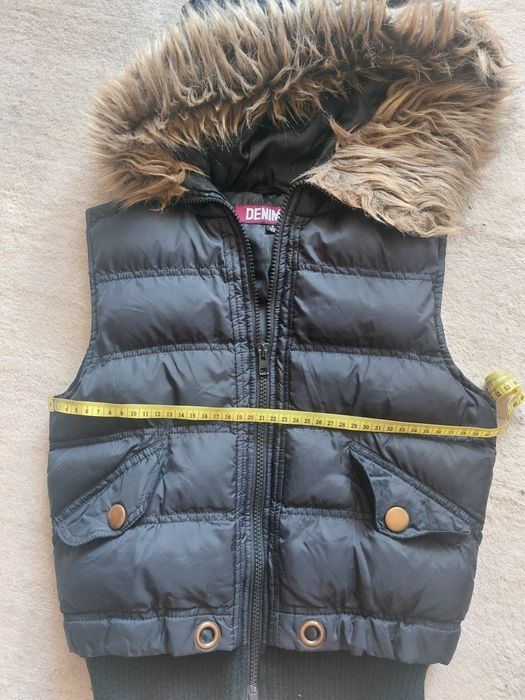 Kamizelka ciepła z kapturem DenimCo Primark rozmiar S