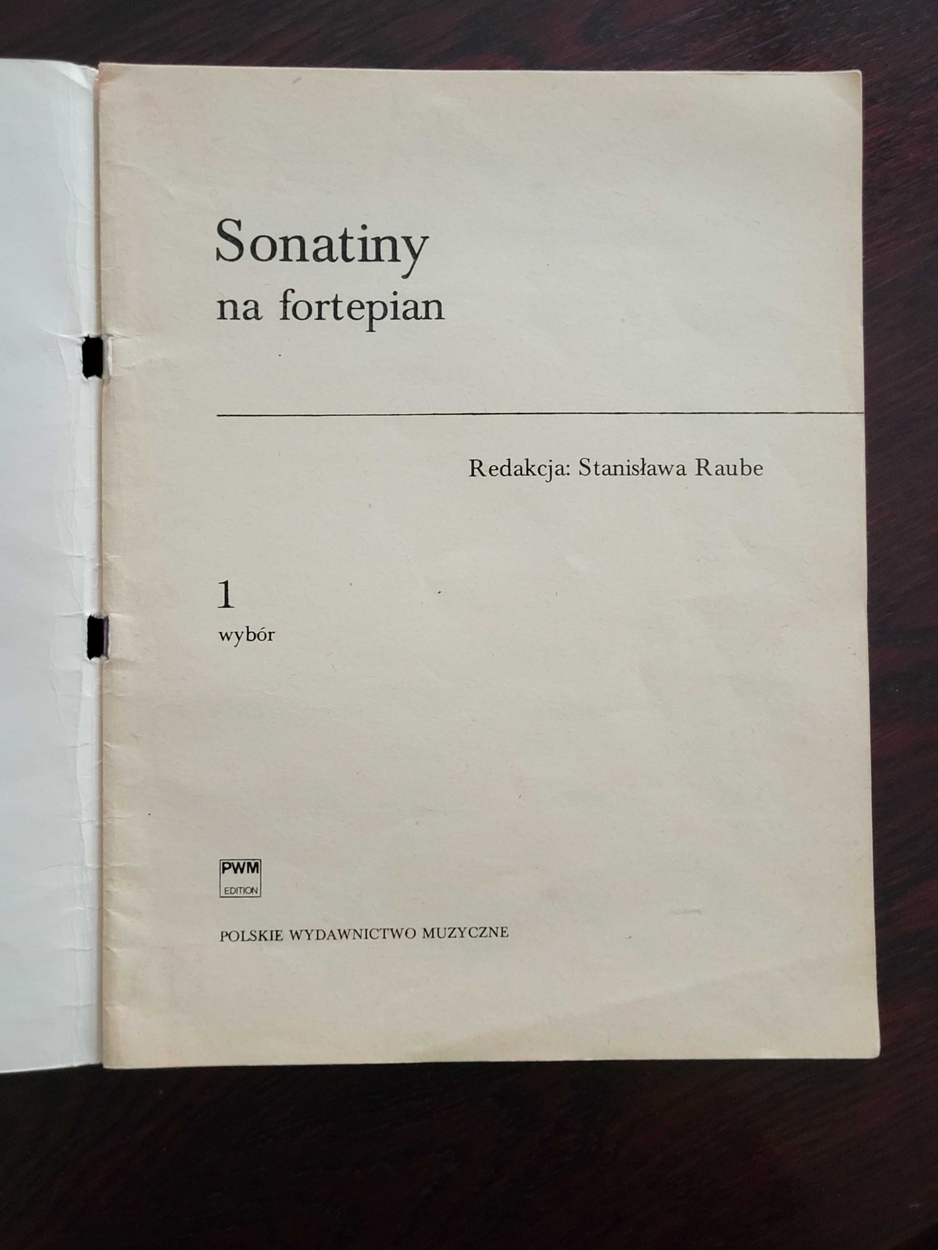 SONATINY na fortepian cz. 1, S. Raube