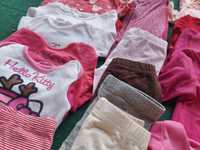 Zestaw komplet paka ubrań dla dziewczynki 0-6 miesięcy