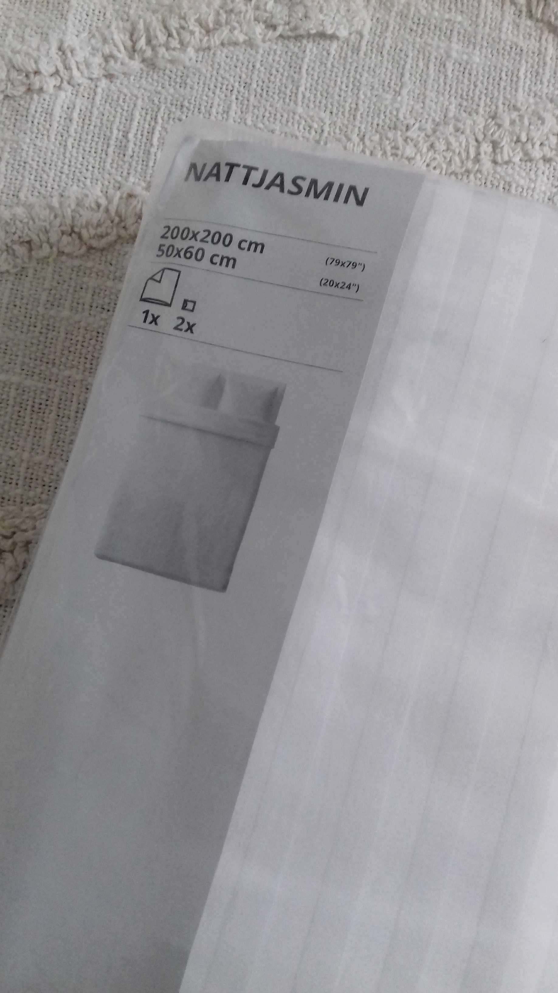 Komplet pościeli IKEA NATTJASMIN  200x200 biały