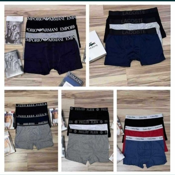 WYPRZEDAŻ Nowe Bokserki Męskie 3pak Tommy Armani CK Hugo Boss Calvin
