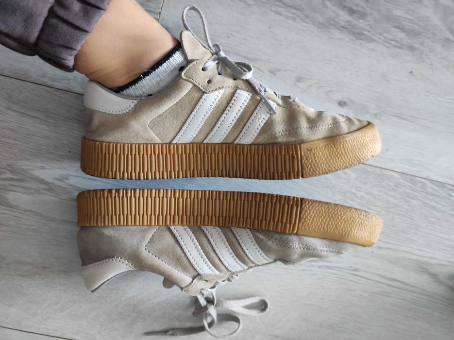 Adidas samba 40 2/3 beżowe sneakersy