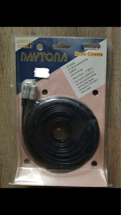 Kabel Daytona M.Jack 2 RCA / nowy/ dług. 7,5 m