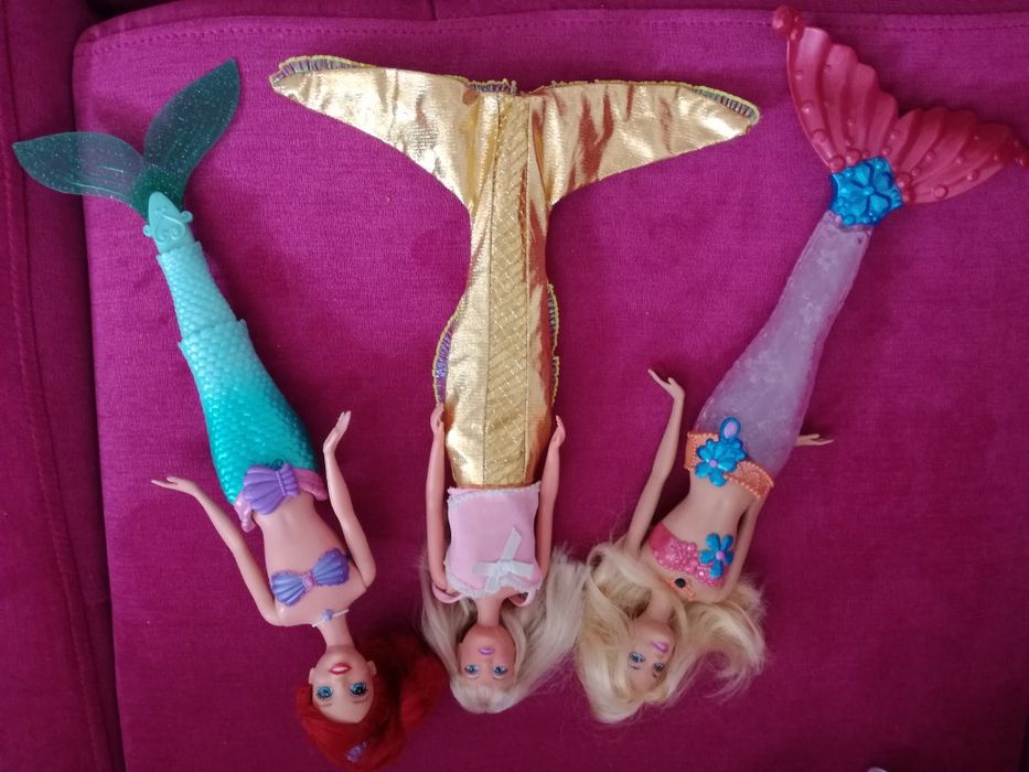 Lalki Barbie x 3 syreny
