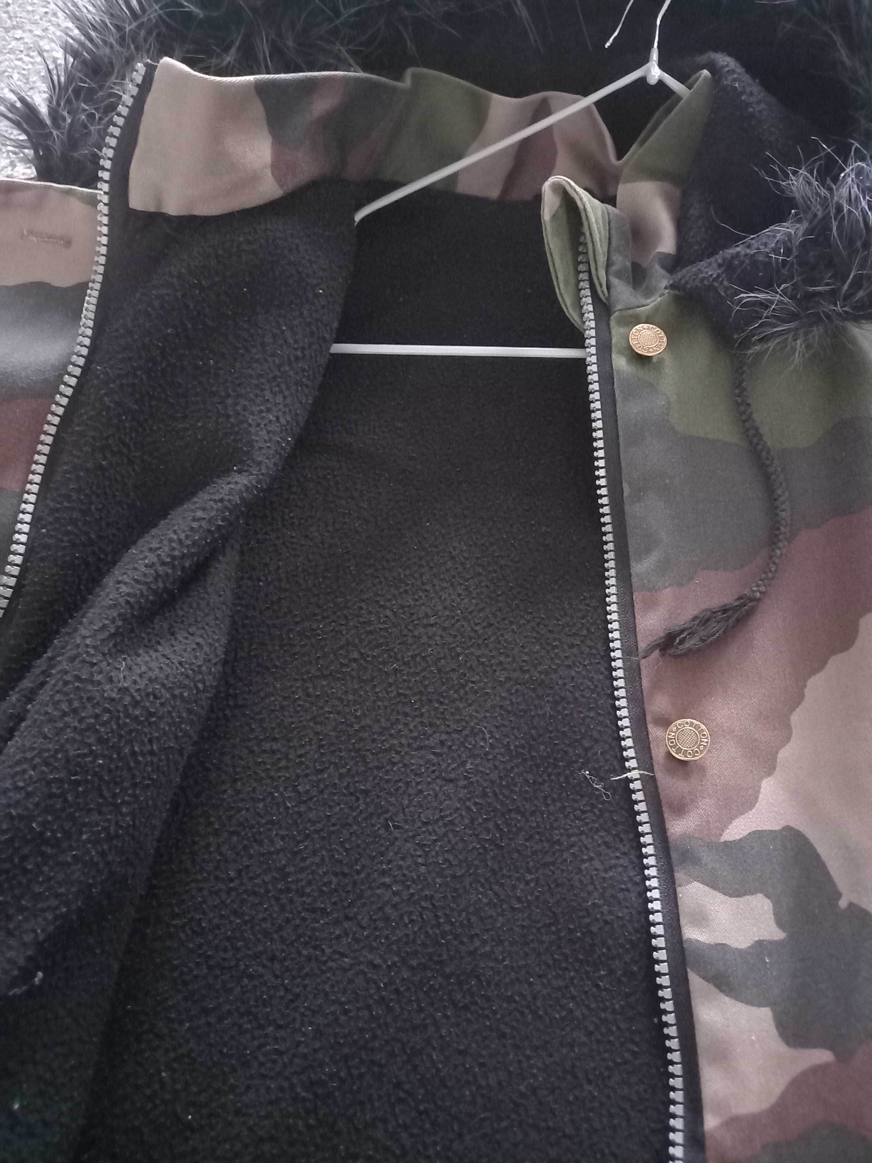Kurtka parka ocieplana 128 moro dla chlopca