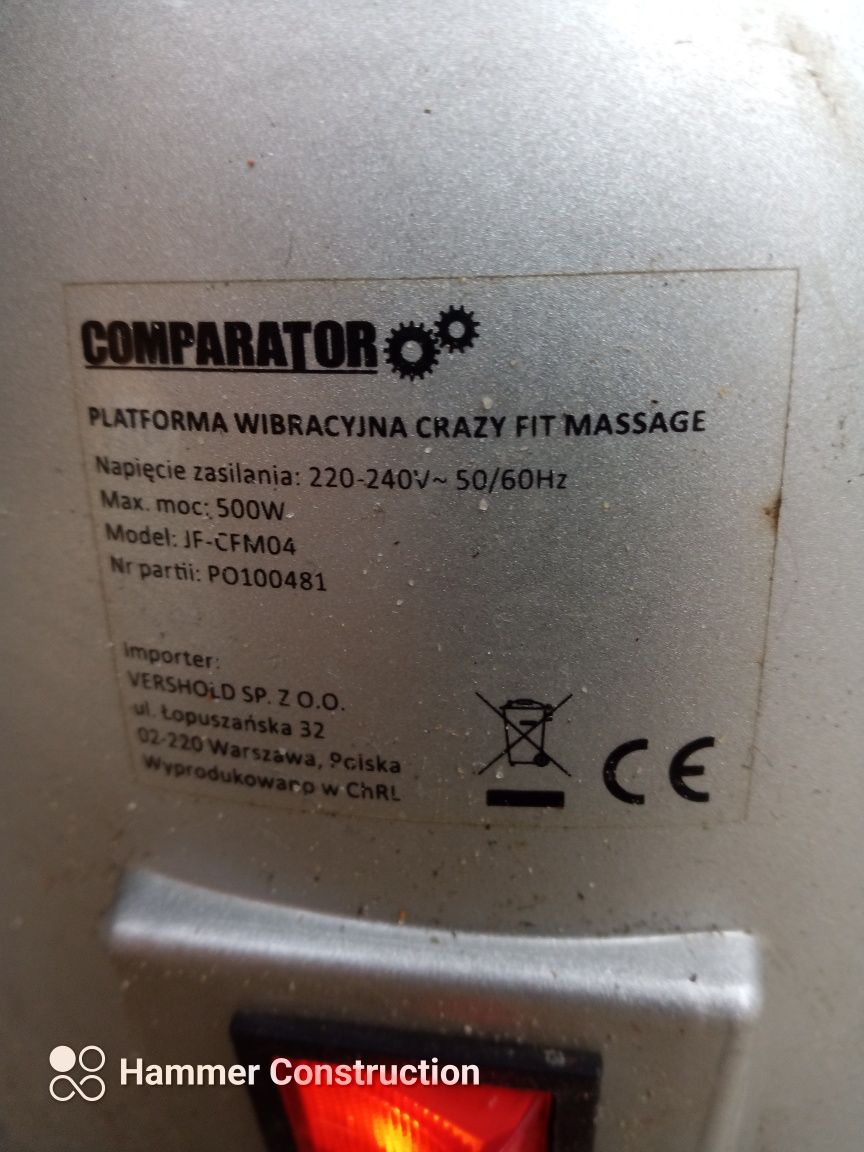 płyta wibracyjna comparator z pilotem