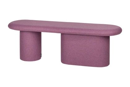 noo.ma ławka tapicerowana Rull w kolorze lilac