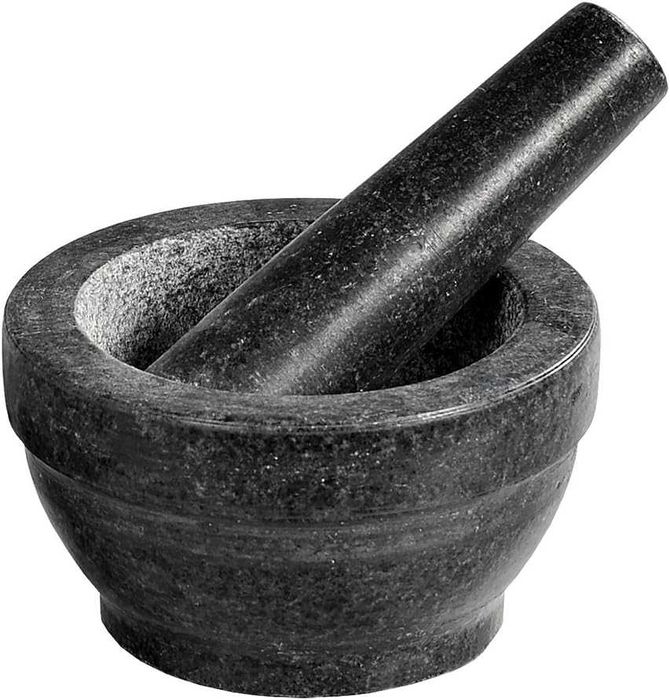 MOŹDZIERZ Granitowy Z Tłuczkiem KUCHENNY Duży KESPER  16 X 8,5 CM