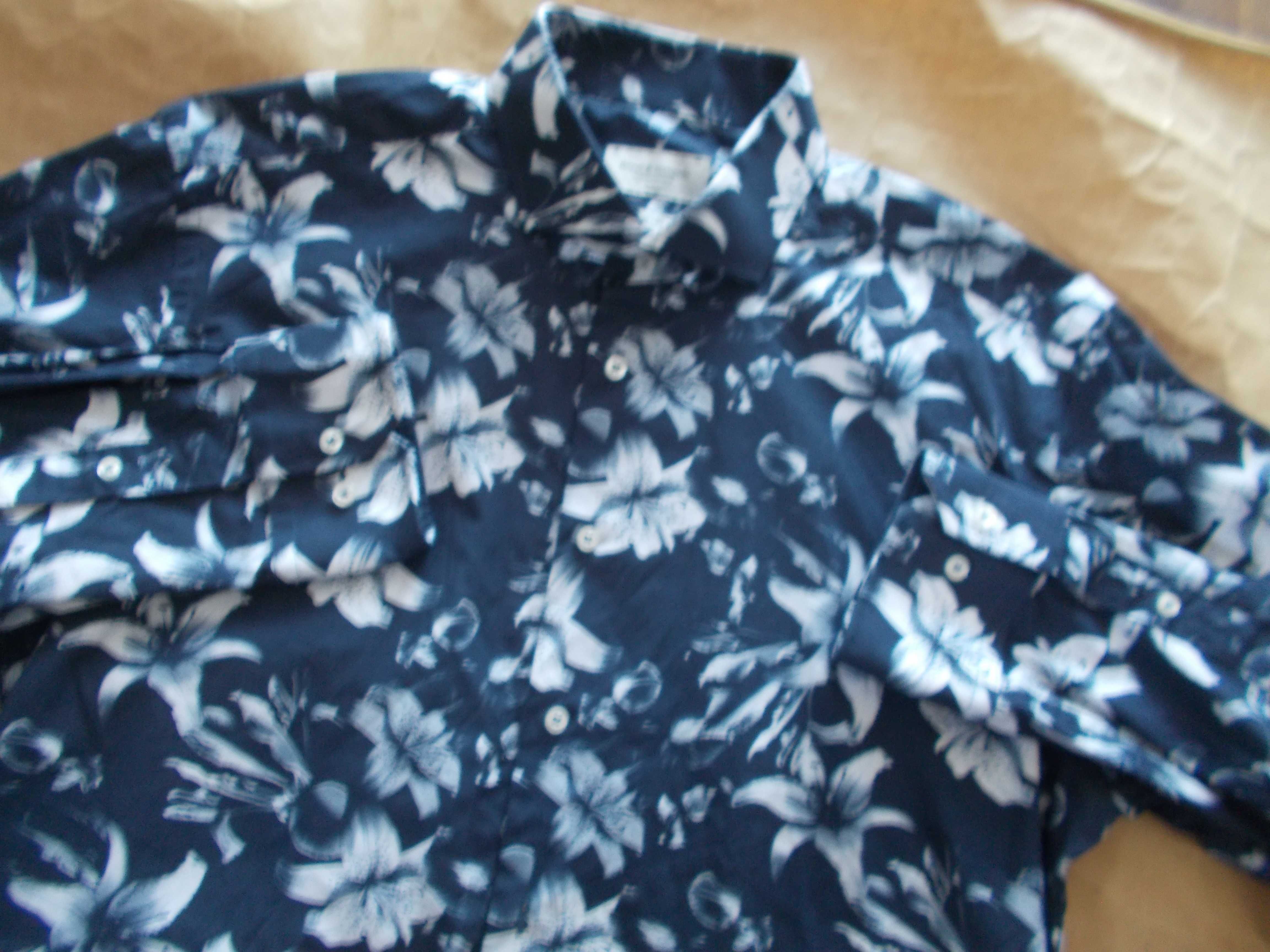 M/L- BRUUN- STRENGADE Premium Koszula Męska M/L 41 cm Szwecja