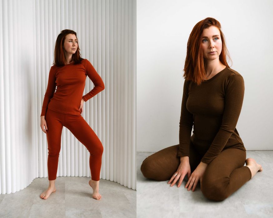 Жіночі термокомплекти MammyKo. Вовна мериноса 100%. Термобілизна