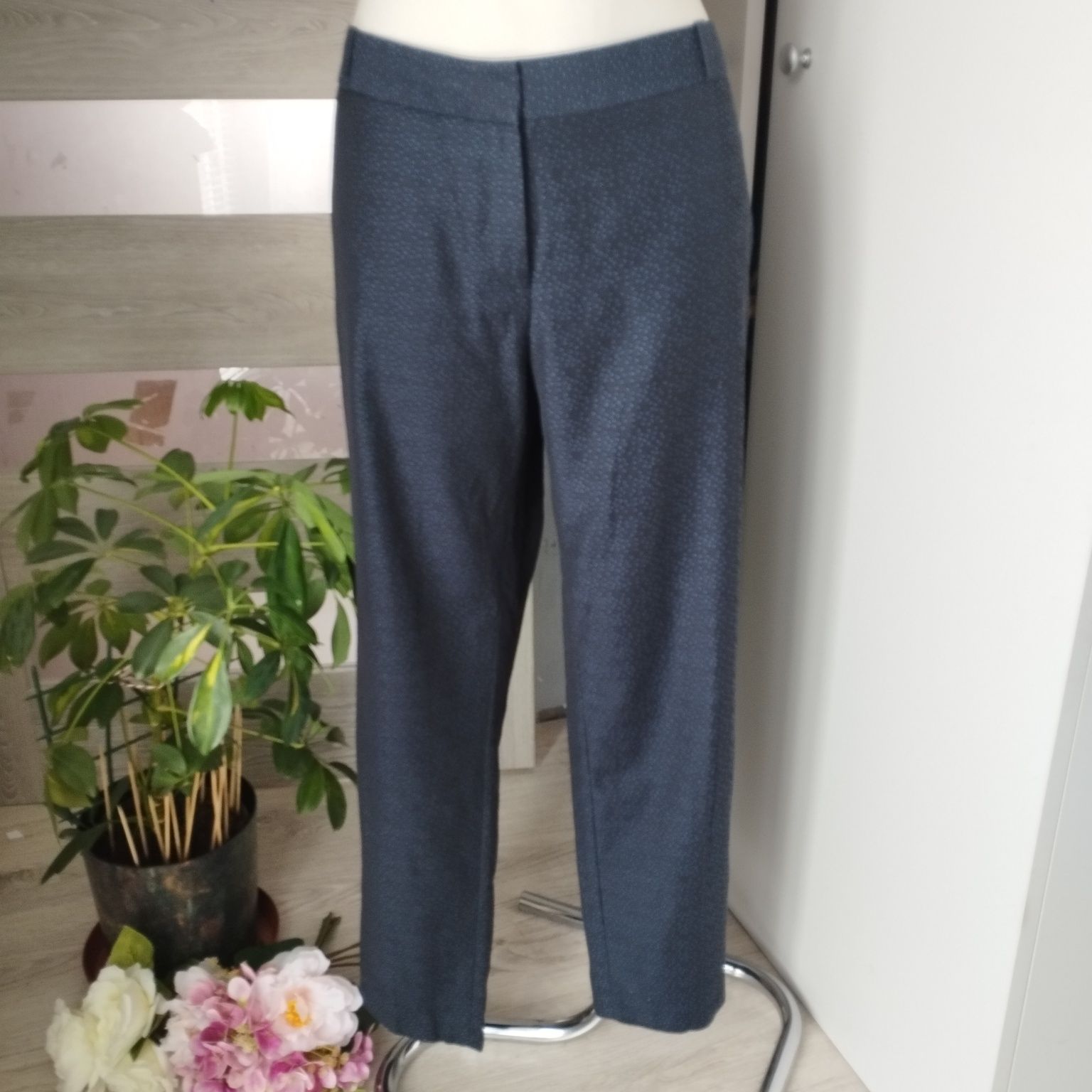 Eleganckie Spodnie Damskie Granatowe Next Woman - Rozmiar 42