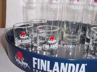 Finlandia zestaw dla smakosza fińskiego alkoholu szkło taca pojemnik