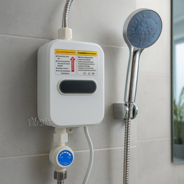 Проточний водонагрівач 3500 Вт, міні-бойлер Temax RX-021 з дисплеєм