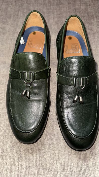 Чоловічі лофери.Темно-зеленого кольору.Розмір 40.Нові